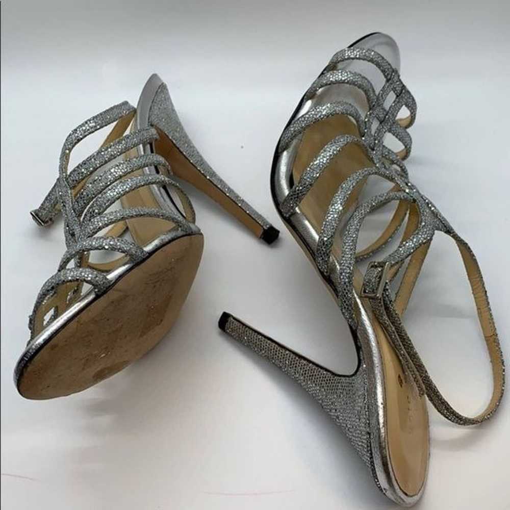 Kate Spade Caryl Metallic silver heels. 8.… - image 7