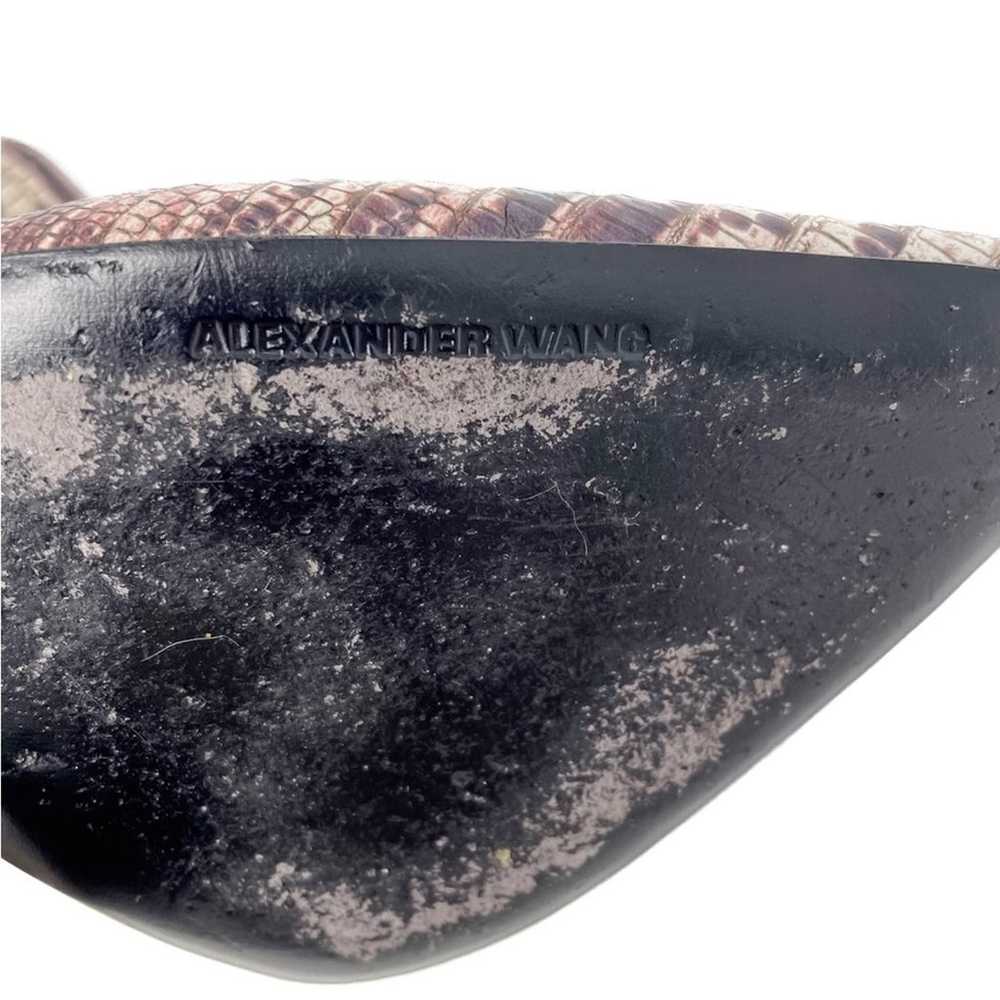 Alexander Wang purple & chalk snake skin pointed … - image 12