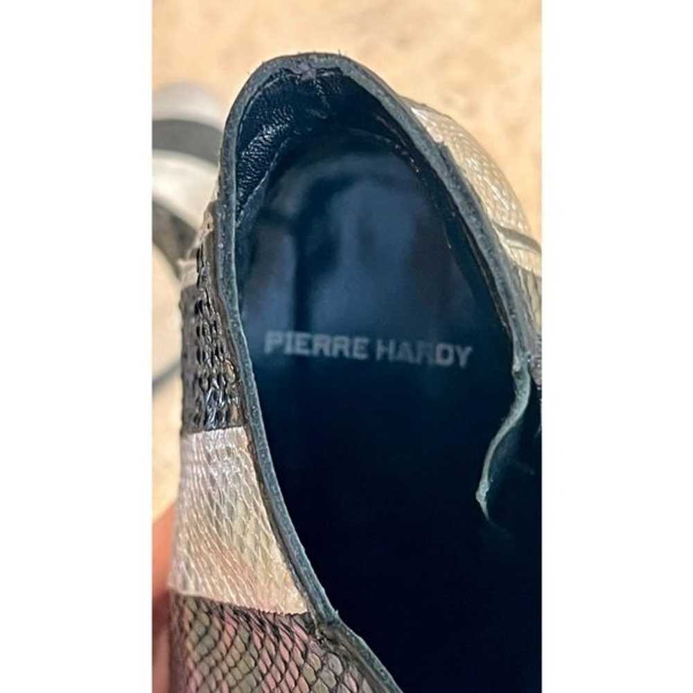 Pierre Hardy Womens Silver Black Heeled Metallic … - image 9