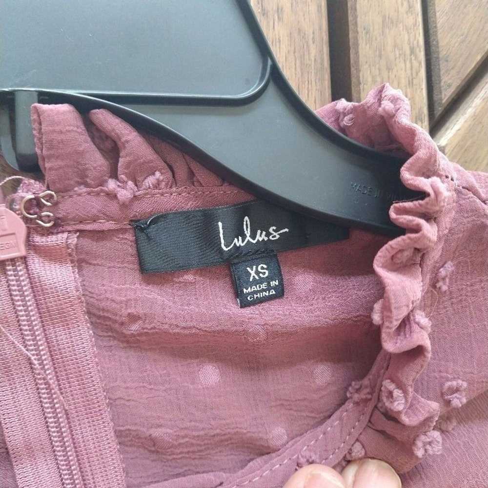 Lulu's xs pink sheer maxi dress - image 7