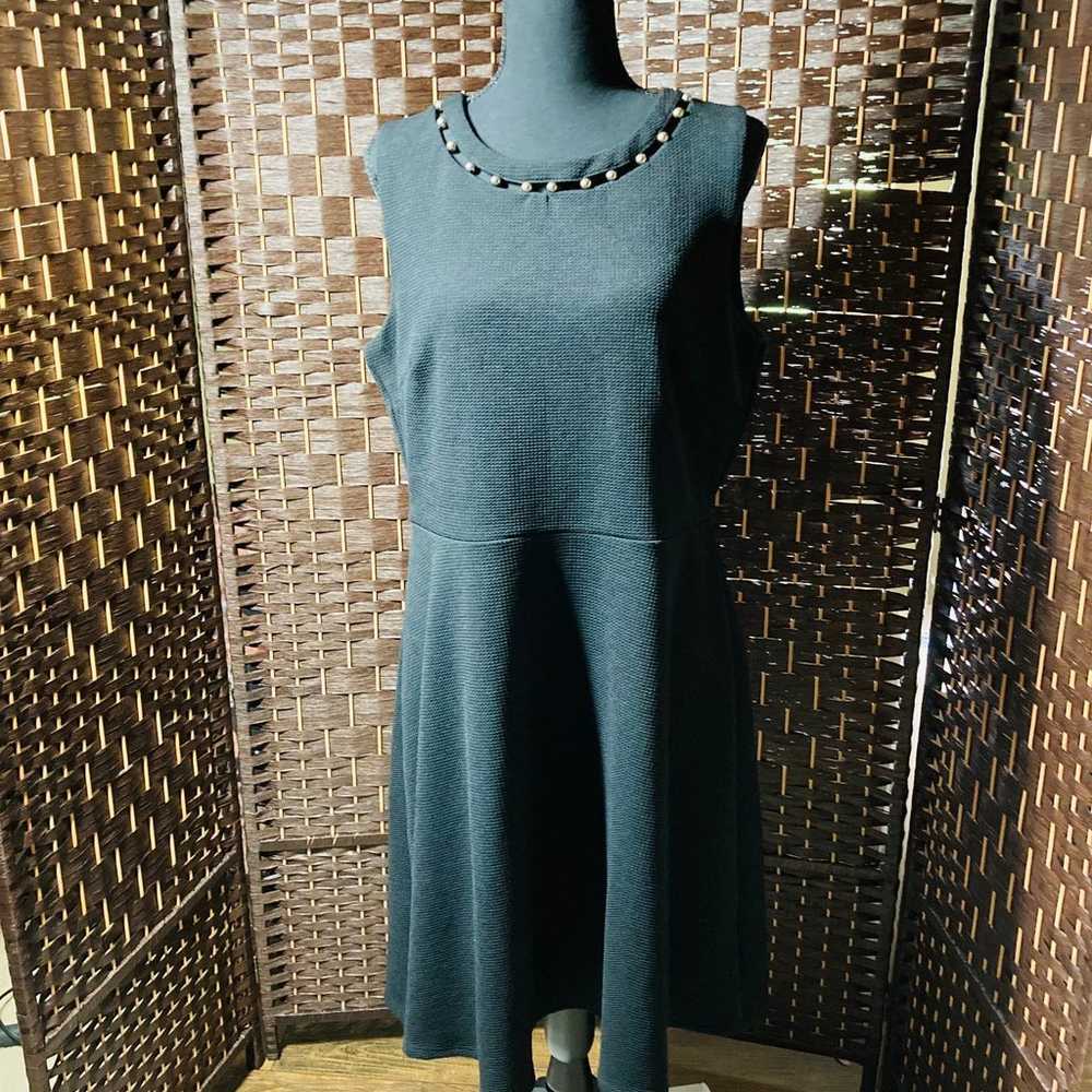 Neiman Marcus Sleeveless Dress Size 14 w/ Gold Be… - image 1