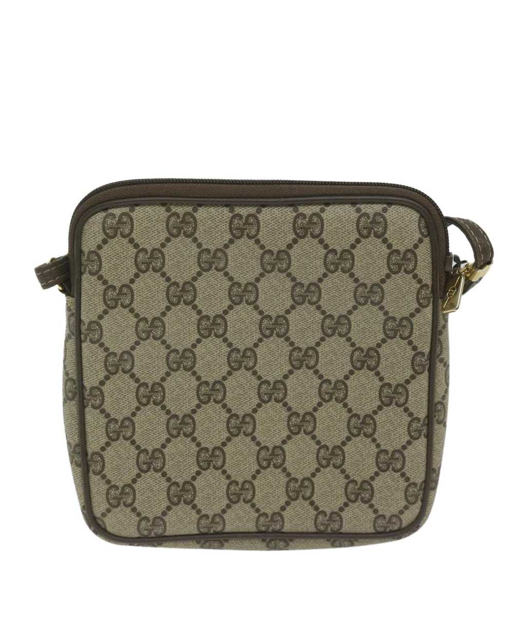 Gucci Beige GG Supreme Shoulder Bag in PVC Leathe… - image 2