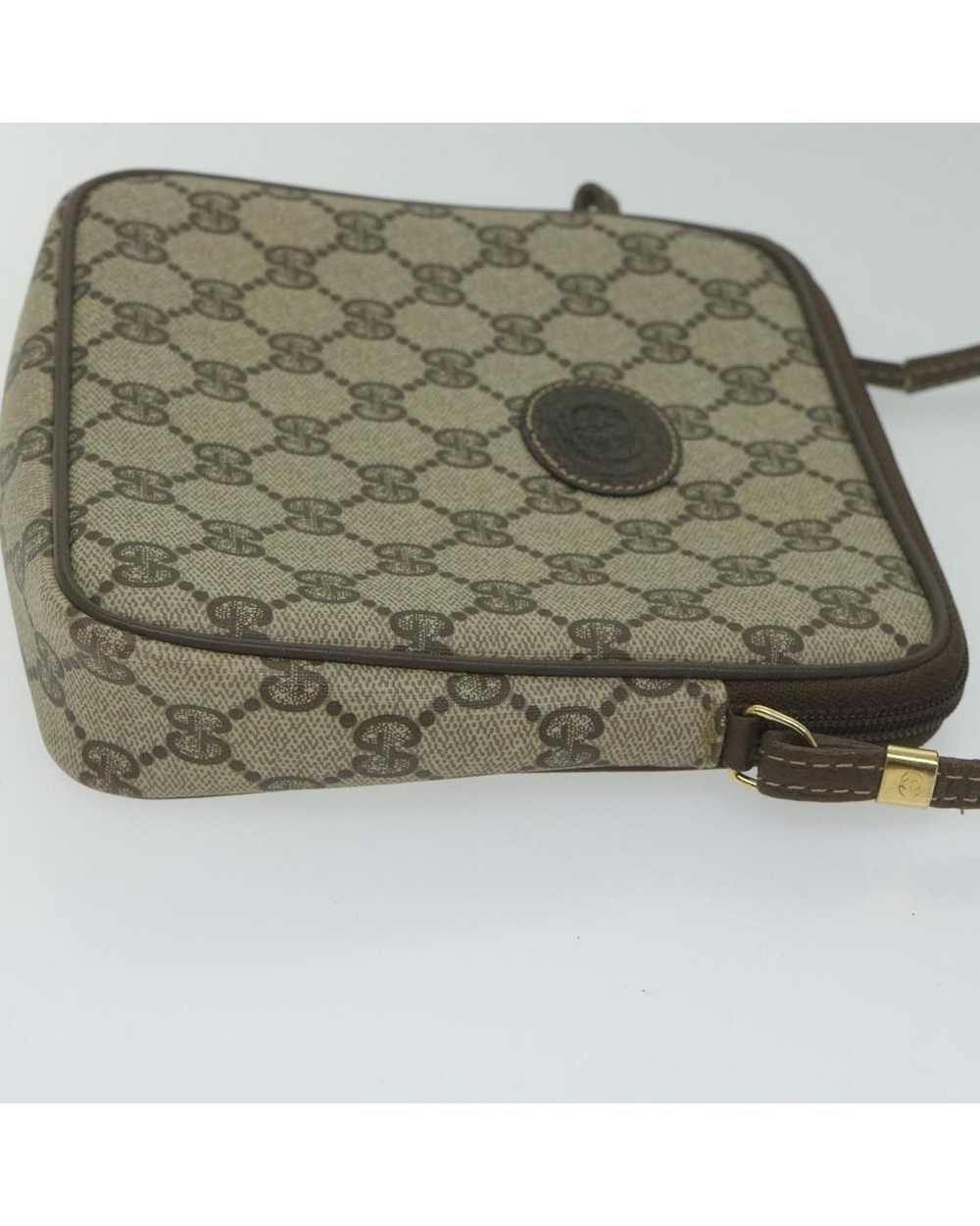 Gucci Beige GG Supreme Shoulder Bag in PVC Leathe… - image 3