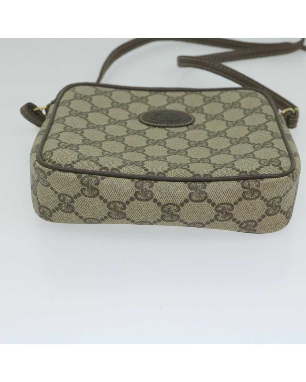 Gucci Beige GG Supreme Shoulder Bag in PVC Leathe… - image 5