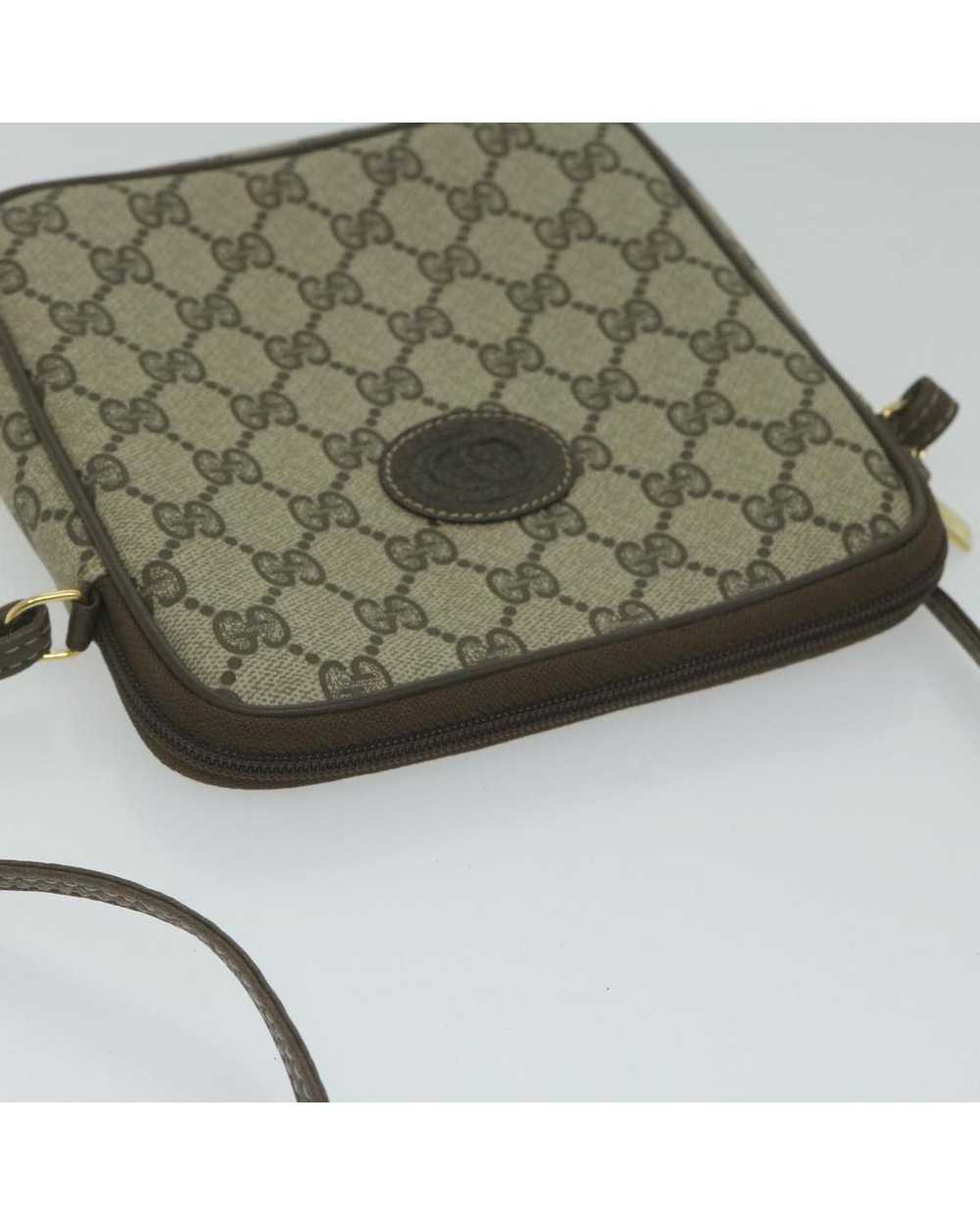 Gucci Beige GG Supreme Shoulder Bag in PVC Leathe… - image 6