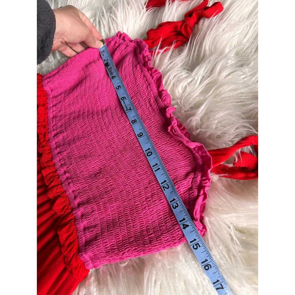 Jodifl Colorblock Smocked Ruffle Tiered Midi Dres… - image 10