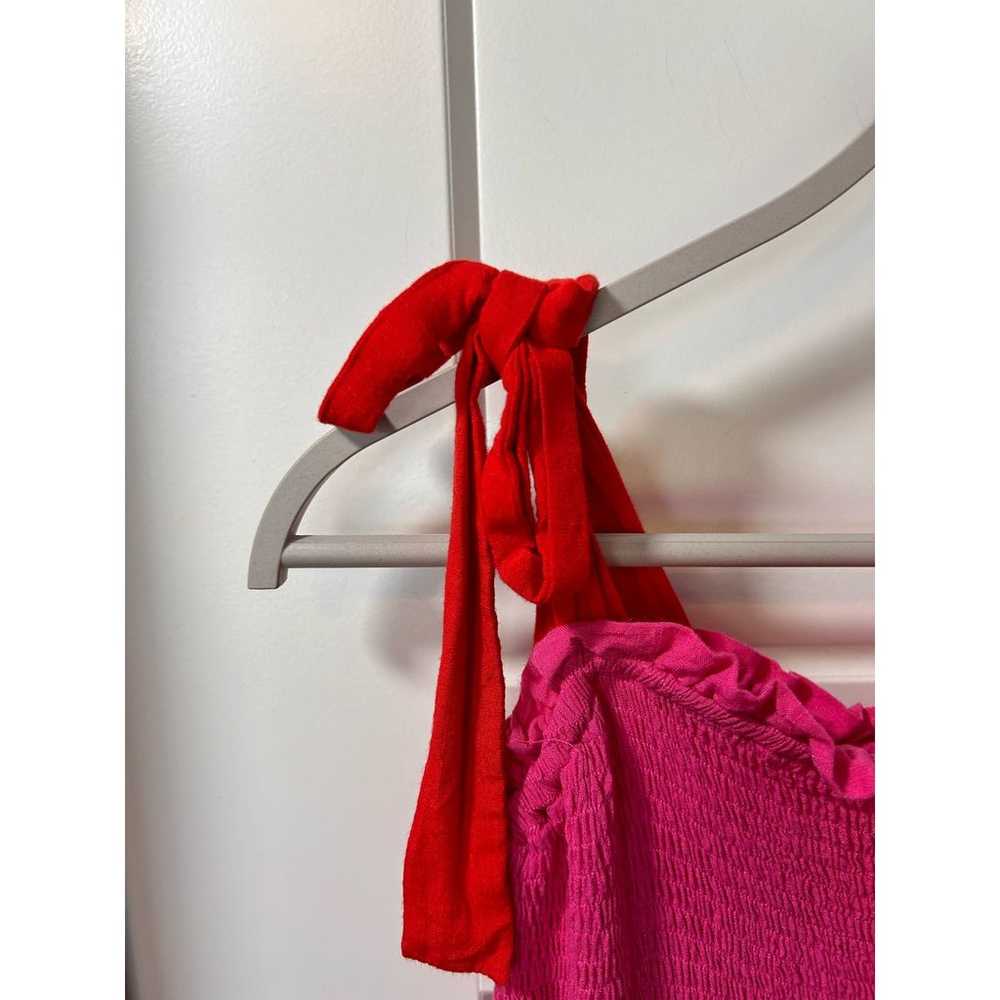 Jodifl Colorblock Smocked Ruffle Tiered Midi Dres… - image 5