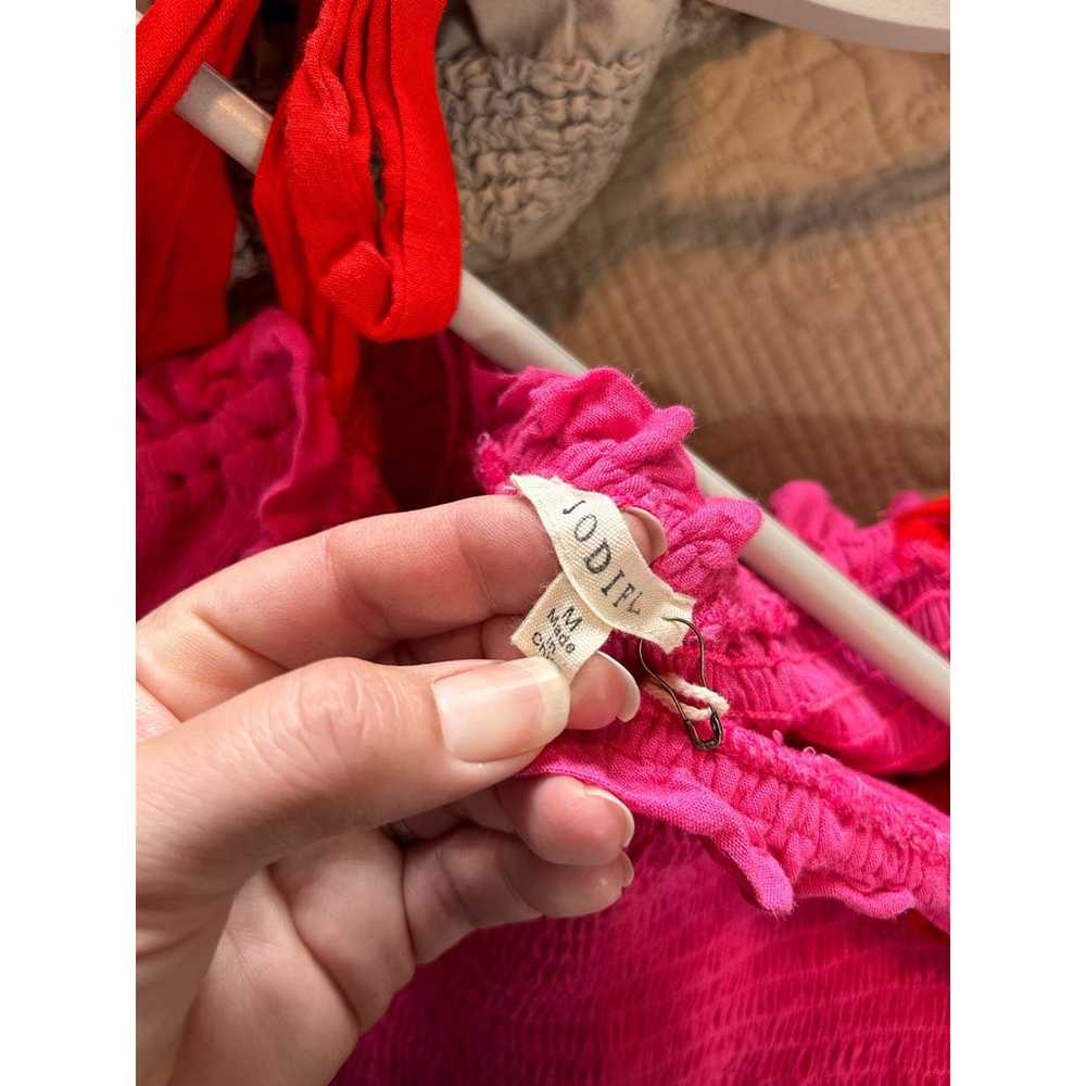 Jodifl Colorblock Smocked Ruffle Tiered Midi Dres… - image 7