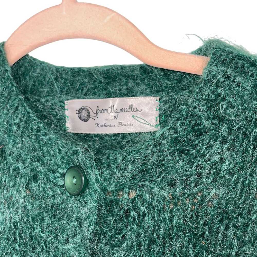 Vintage Vintage Womens Sweater Size Medium Green … - image 3