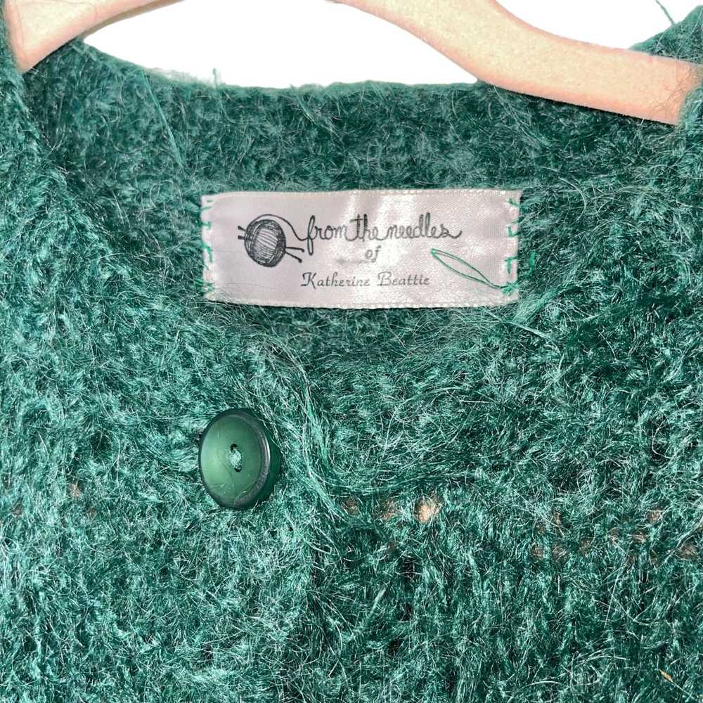 Vintage Vintage Womens Sweater Size Medium Green … - image 6