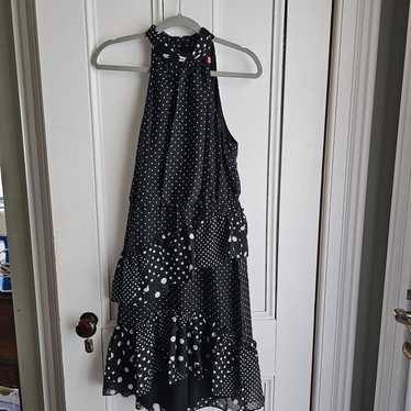 Betsey Johnson Polka Dot Ruffled Dress 10 - image 1