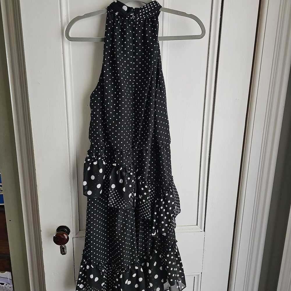 Betsey Johnson Polka Dot Ruffled Dress 10 - image 2