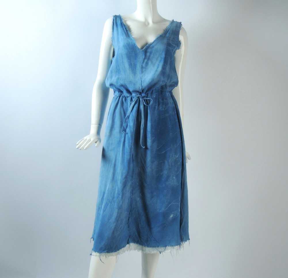 Maison Margiela o1smst1ft0424 Washed Dress in Blue - image 1