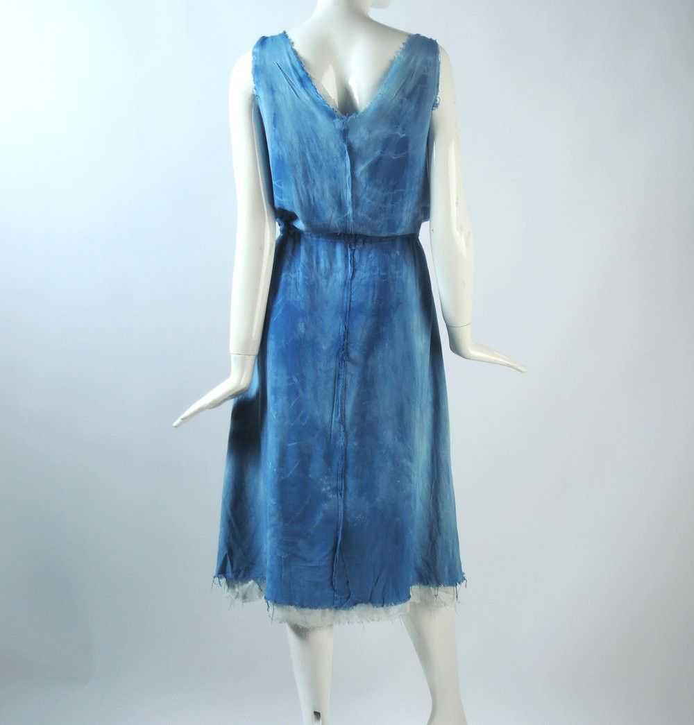 Maison Margiela o1smst1ft0424 Washed Dress in Blue - image 4