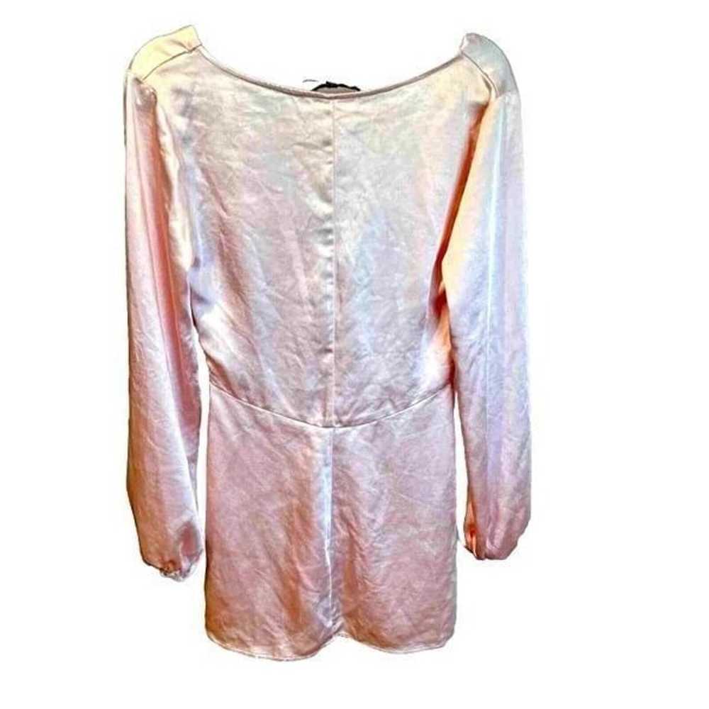 Lulus As Always Pink Satin Mini Dress Womans size… - image 5