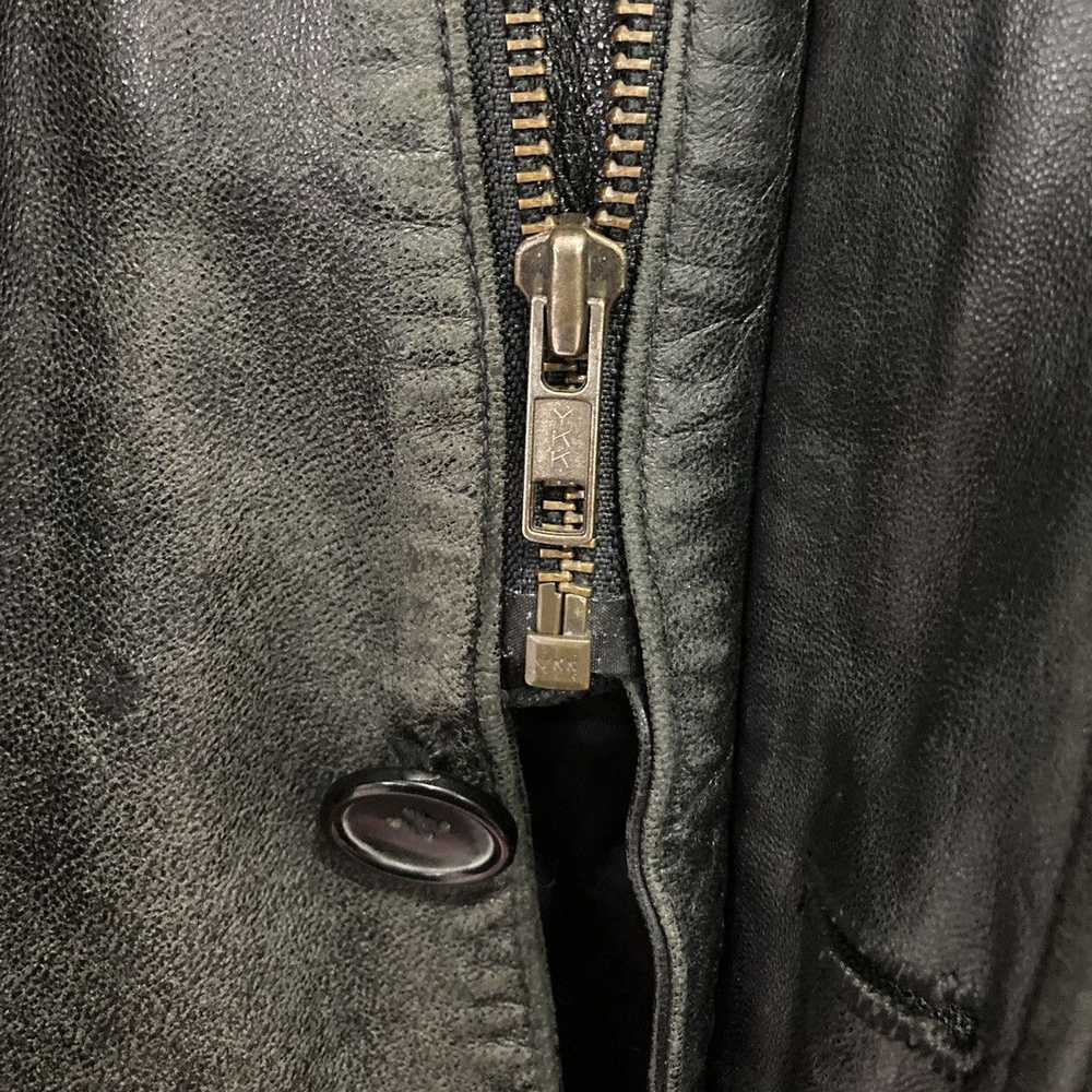 Italian Designers × Leather Jacket Dopio Italian … - image 12
