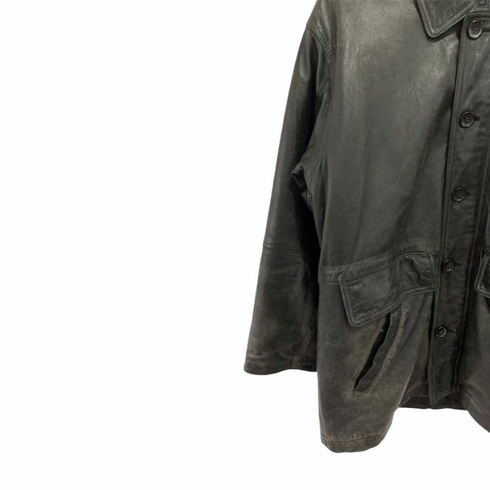 Italian Designers × Leather Jacket Dopio Italian … - image 3
