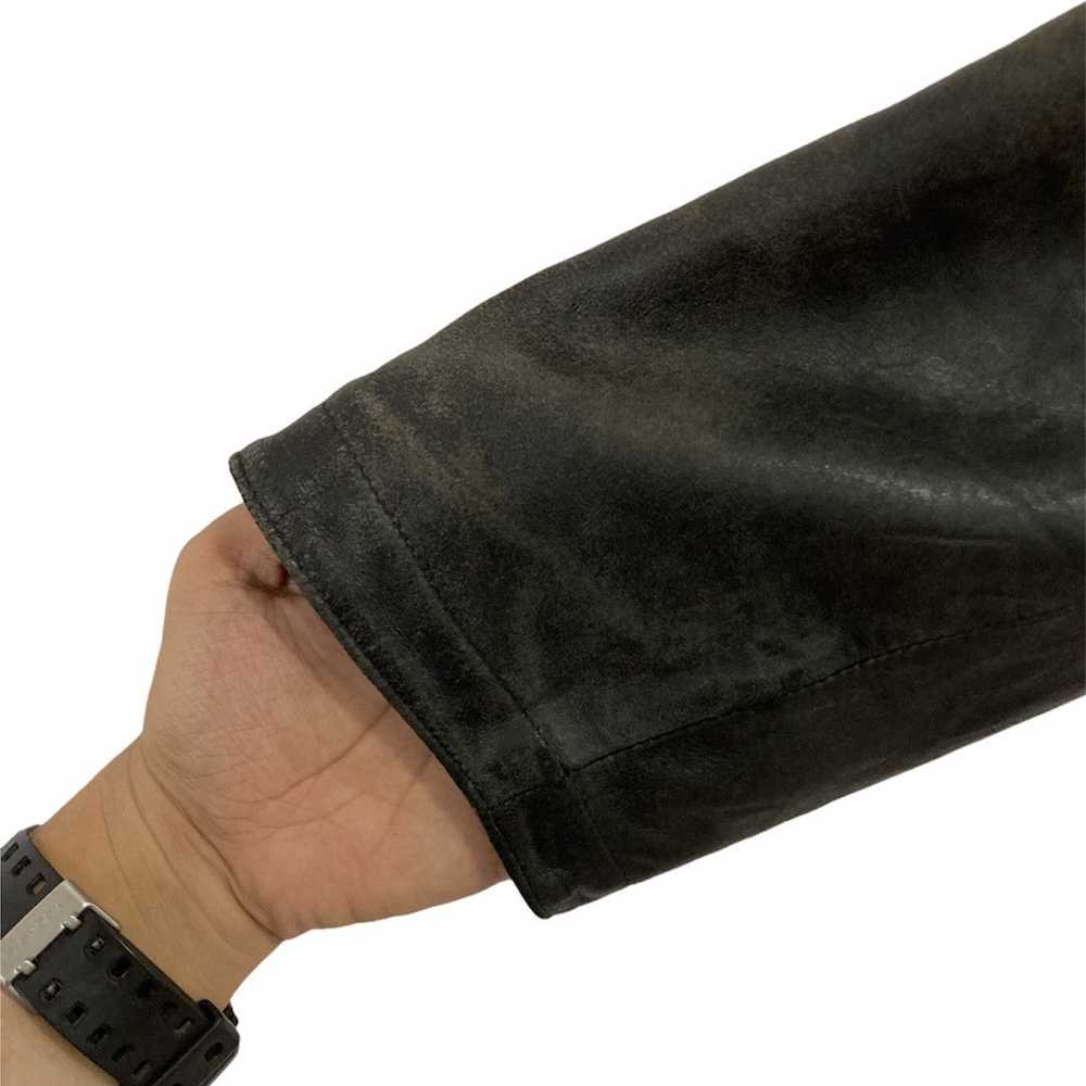 Italian Designers × Leather Jacket Dopio Italian … - image 8