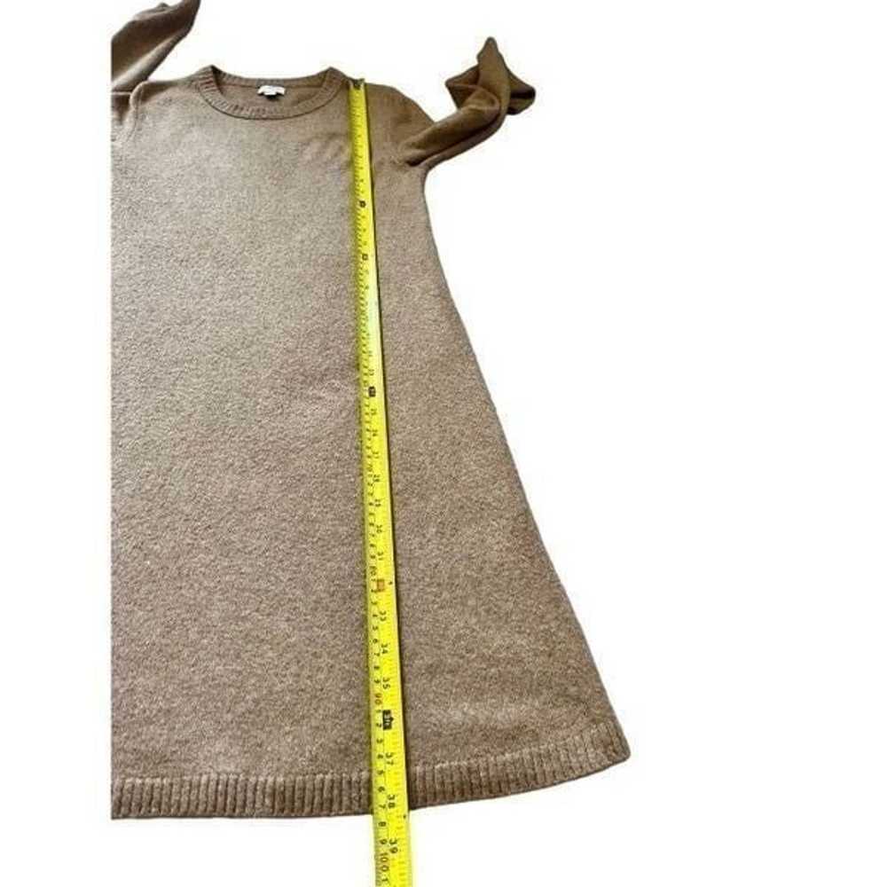 J Crew Sweater Dress Long Sleeves Tan size M - image 5