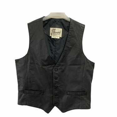 Japanese Brand × Leather × Tracey Vest Berman's T… - image 1