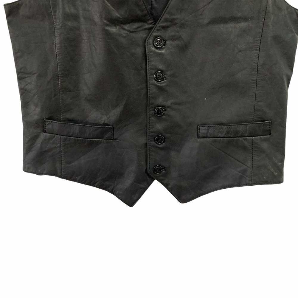 Japanese Brand × Leather × Tracey Vest Berman's T… - image 3