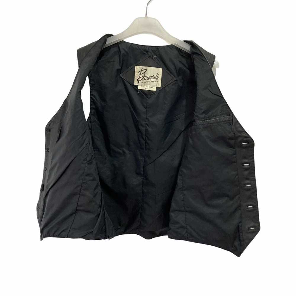 Japanese Brand × Leather × Tracey Vest Berman's T… - image 6