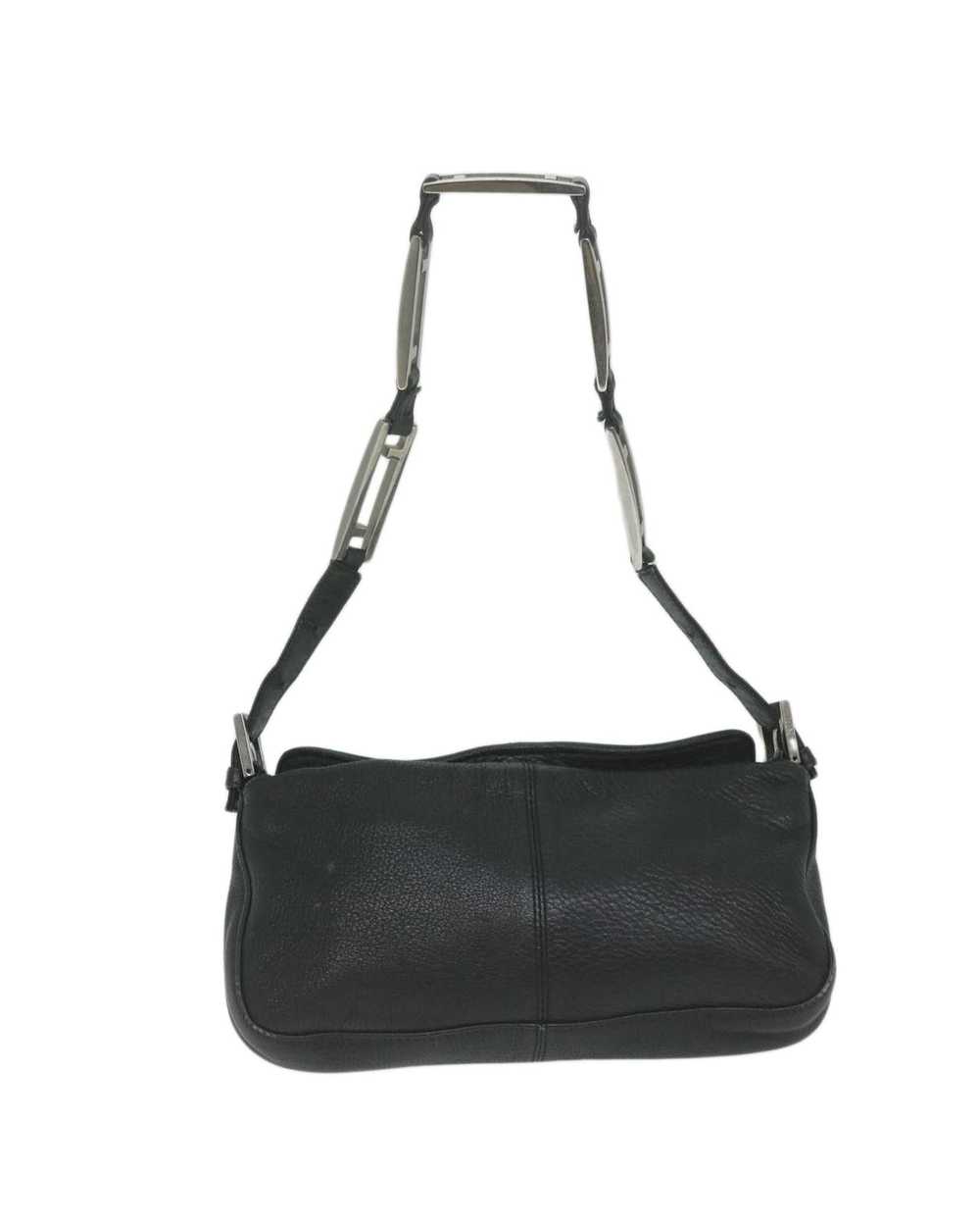 Fendi Black Leather Chain Shoulder Bag by Italian… - image 2