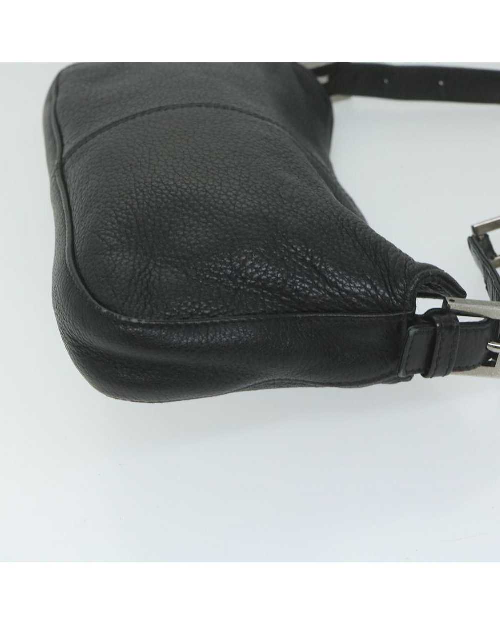Fendi Black Leather Chain Shoulder Bag by Italian… - image 3