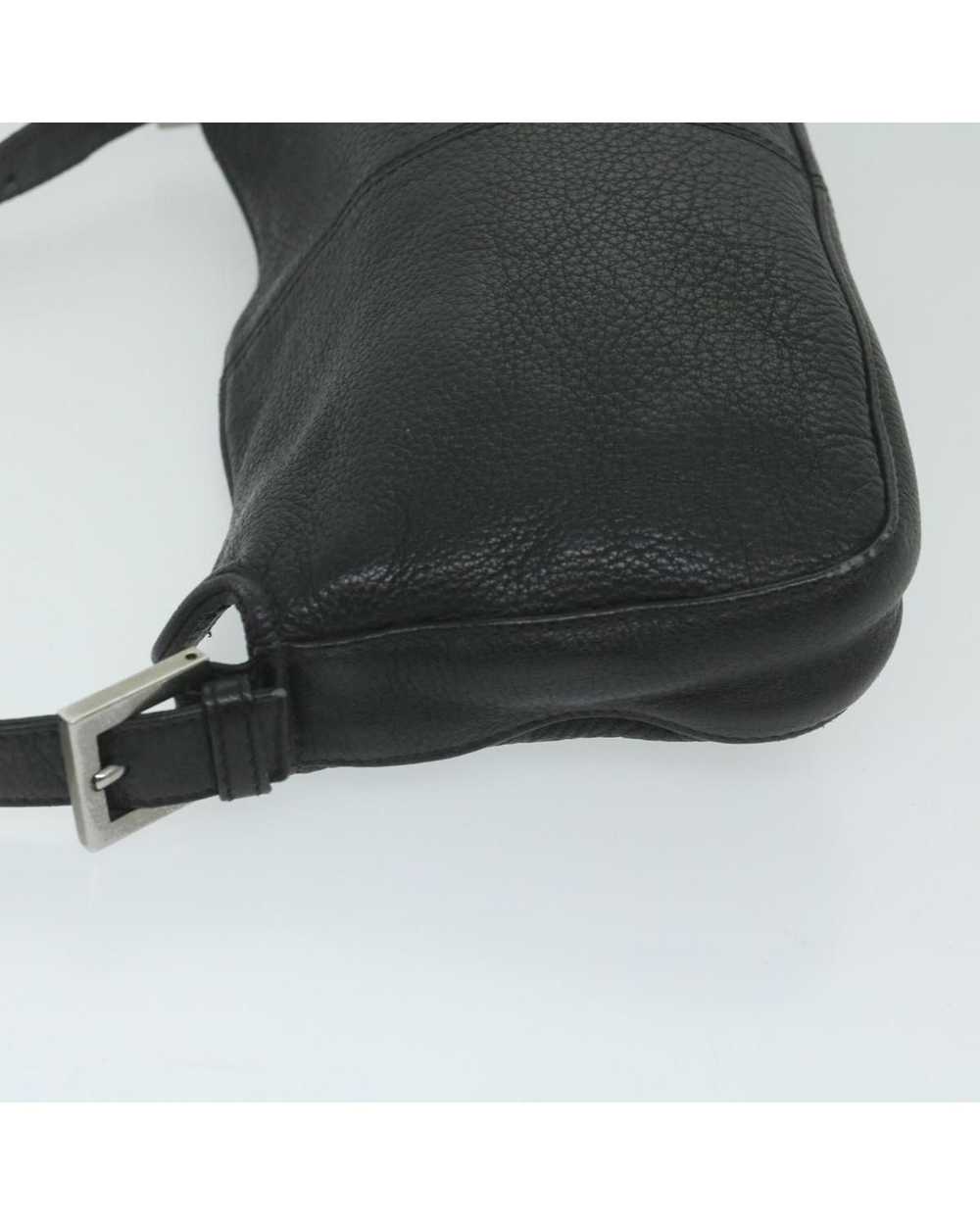 Fendi Black Leather Chain Shoulder Bag by Italian… - image 4