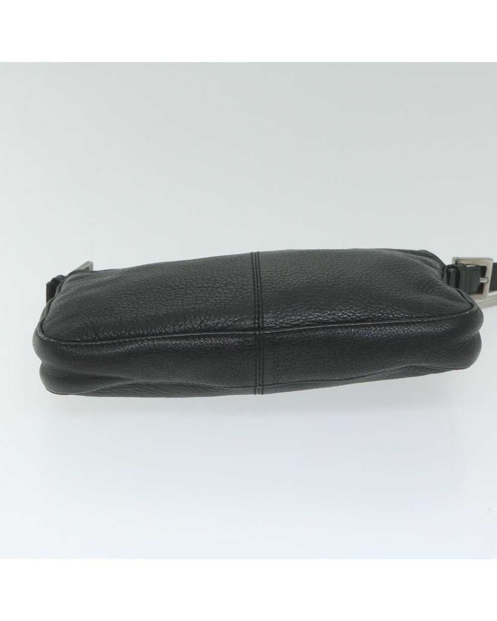 Fendi Black Leather Chain Shoulder Bag by Italian… - image 5