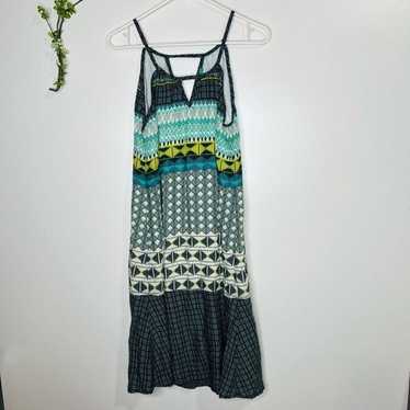 PrAna Boho Blue Green Sundress MIDI Dress
