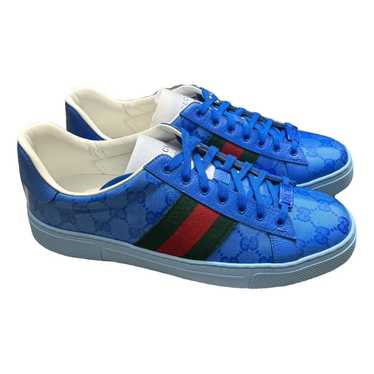 Gucci Ace patent leather low trainers - image 1