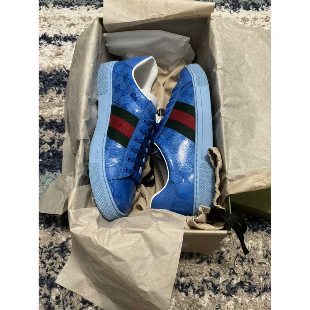 Gucci Ace patent leather low trainers - image 7
