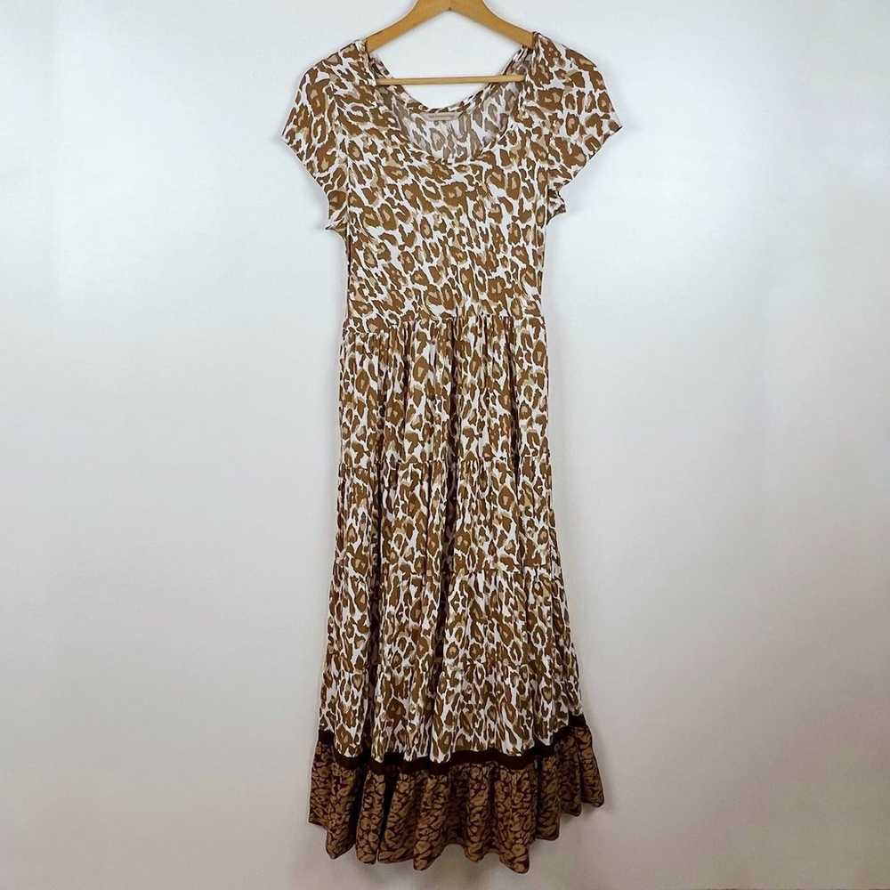 Soft Surroundings Kara Maxi Dress with Ruffle Whi… - image 2