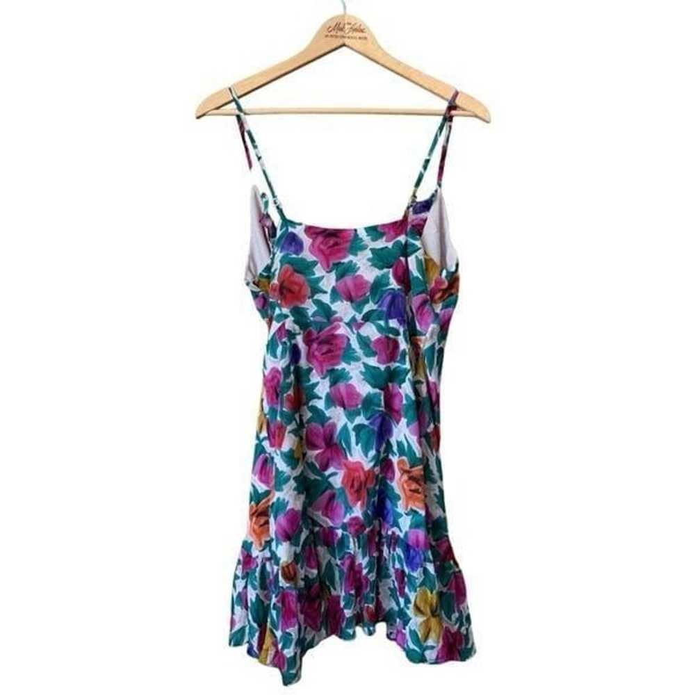 Topshop Floral Wrap Slip Dress in Multi Size 6 - image 2