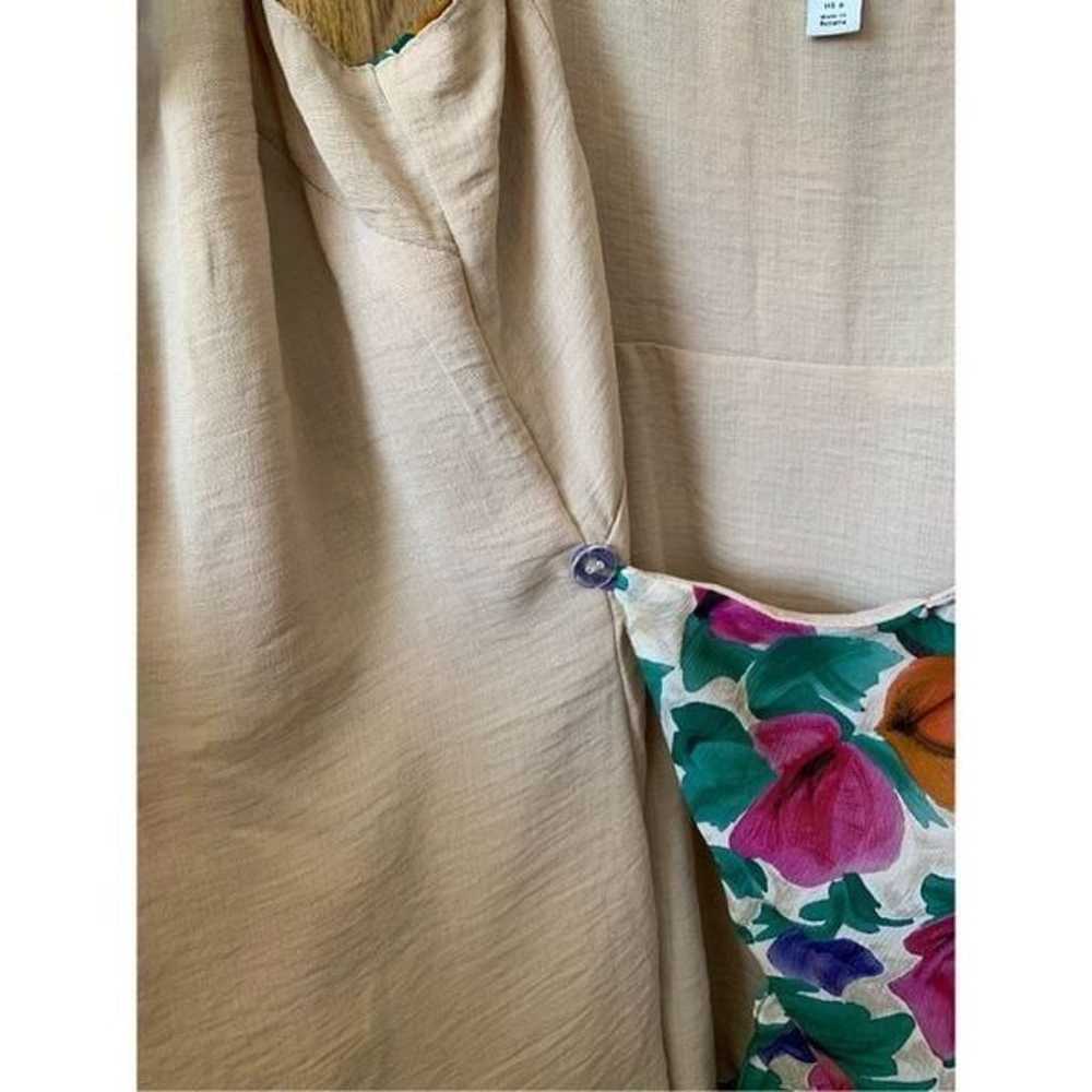 Topshop Floral Wrap Slip Dress in Multi Size 6 - image 7