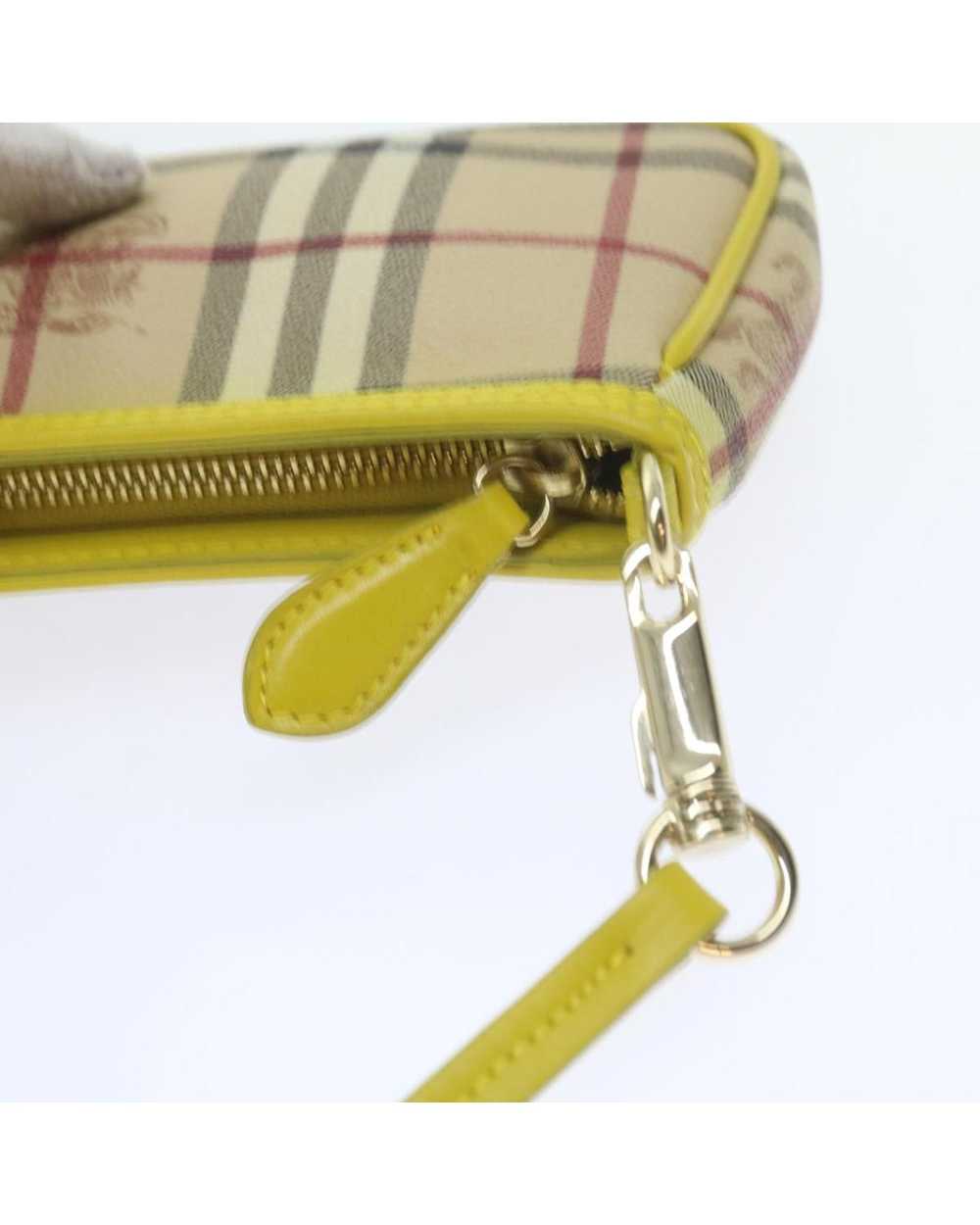 Burberry Beige PVC Leather Accessory Pouch with N… - image 10