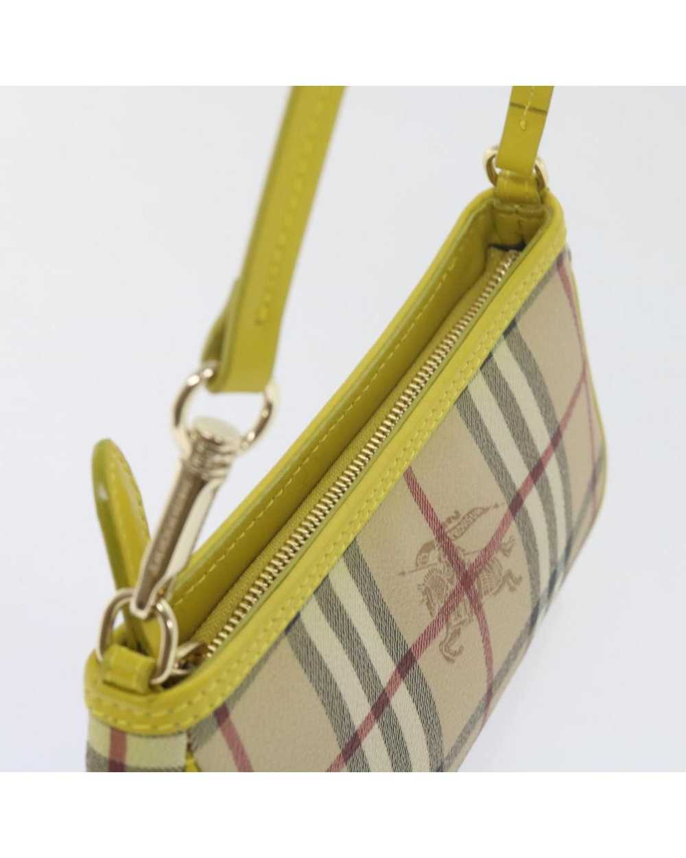 Burberry Beige PVC Leather Accessory Pouch with N… - image 6