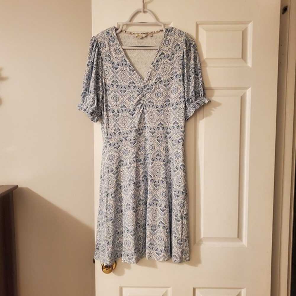 Boden blue floral dress, size 10 (EUC) - image 1