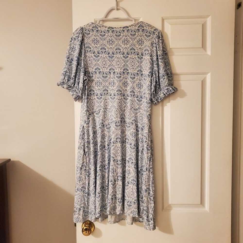 Boden blue floral dress, size 10 (EUC) - image 5