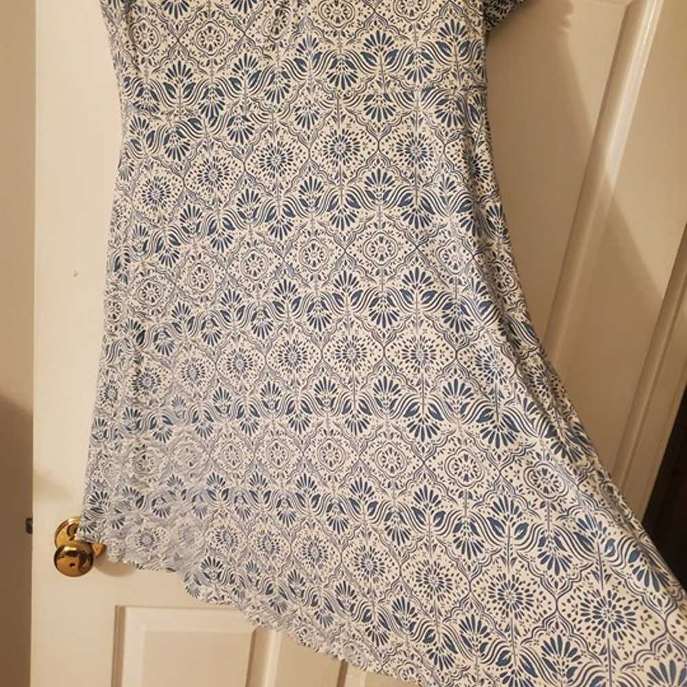 Boden blue floral dress, size 10 (EUC) - image 7