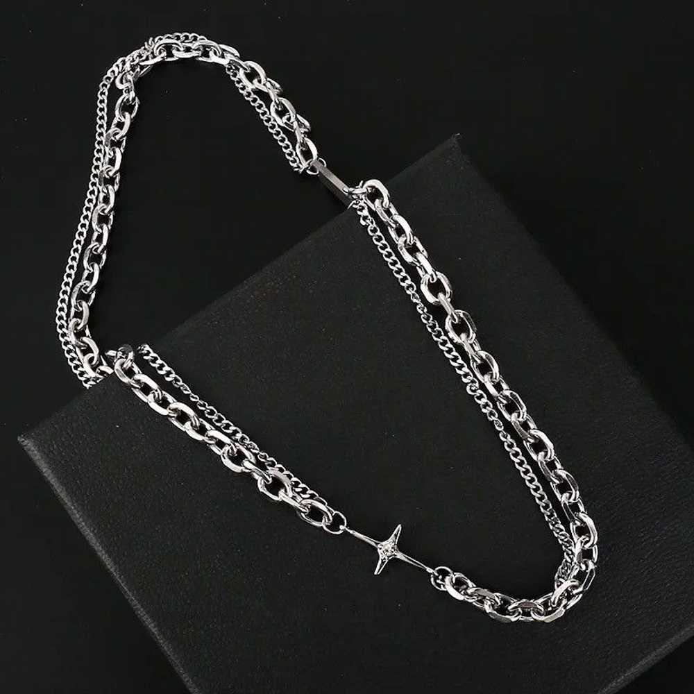 Chain × Jewelry × Streetwear Cross Chrome Chain S… - image 3
