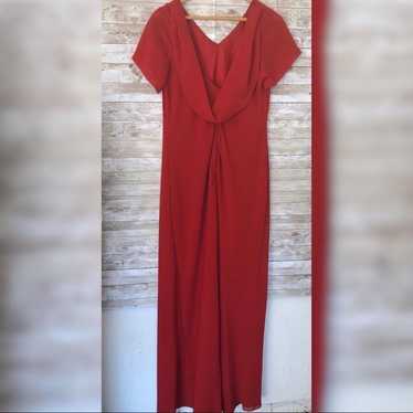 Kiki red formal back draped dress Size XXL - image 1