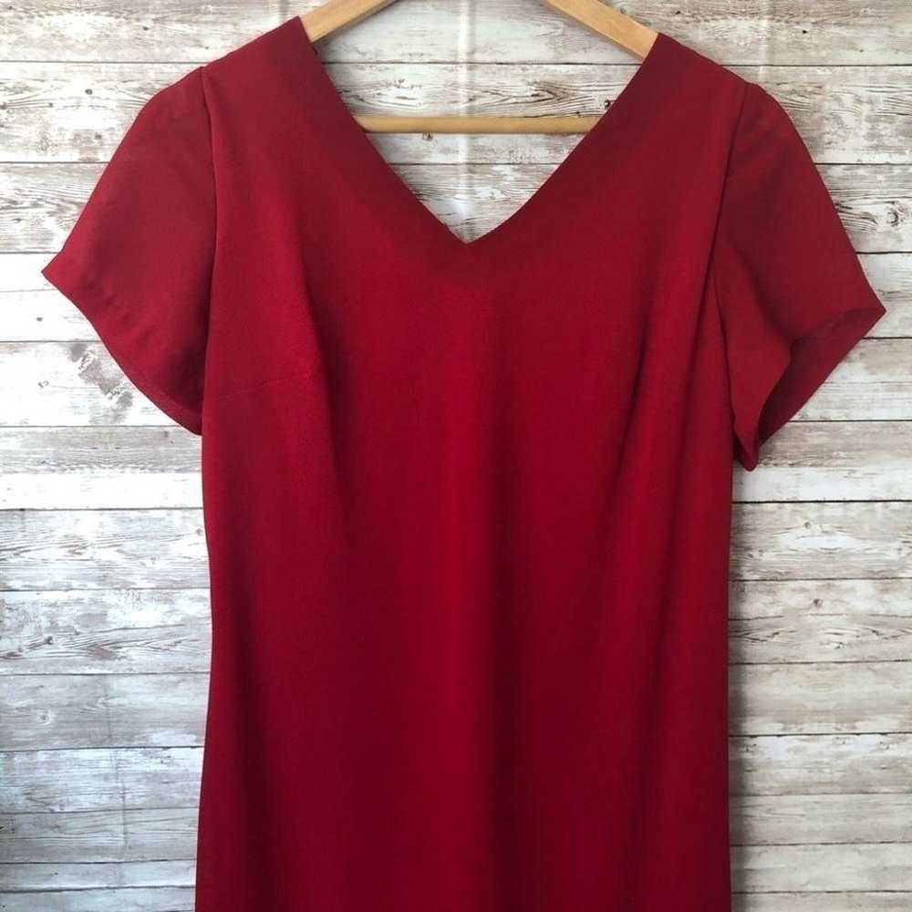 Kiki red formal back draped dress Size XXL - image 3