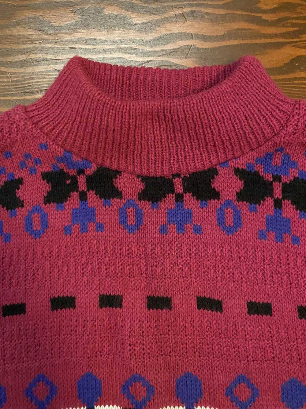 Coloured Cable Knit Sweater × Vintage Vintage 80’… - image 2