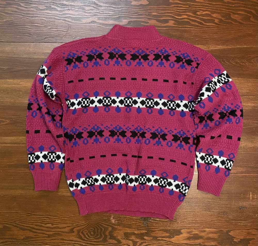 Coloured Cable Knit Sweater × Vintage Vintage 80’… - image 7