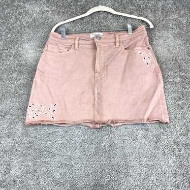 Frame FRAME Denim Mini Skirt Women's 27 Pink Dust… - image 1