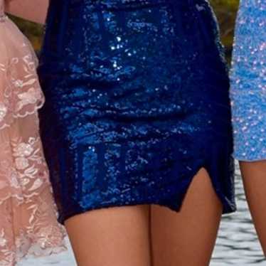 Homecoming dress. NAVY BLUE SPARKLY