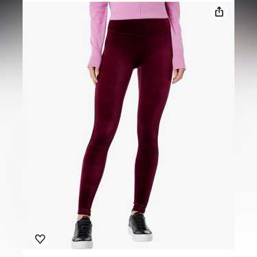 Spanx SPANX velvet leggings in burgundy 1X