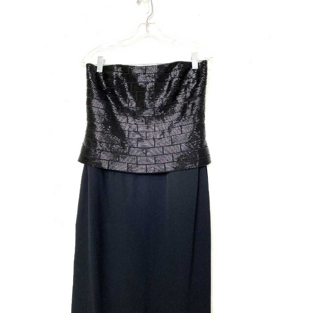 Daymor Couture Black Long Dress Beaded Evening Fo… - image 12